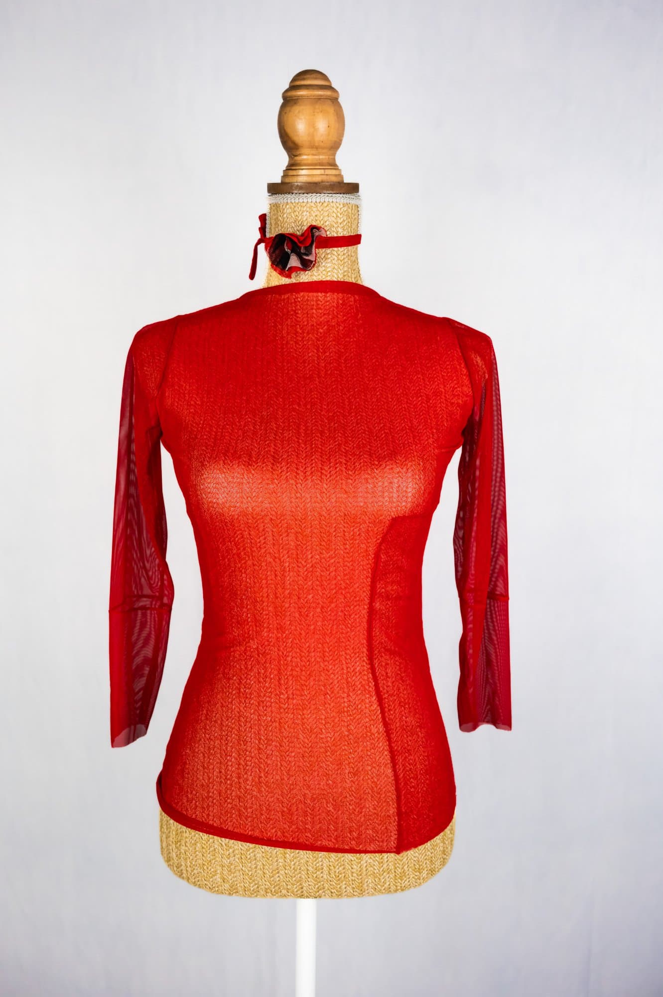 Skin Top + Choker red